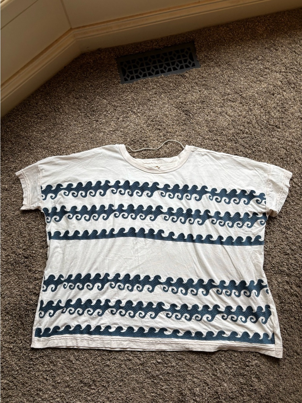Free people oversized tee waves beach ocean